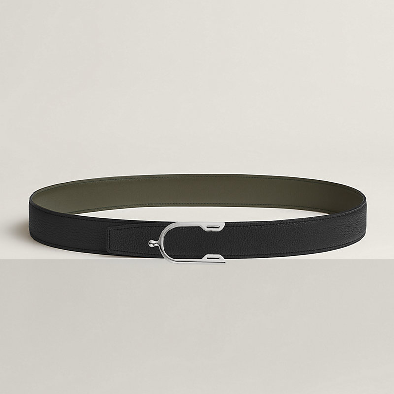 Fibbia da cintura Éperon & Pelle reversibile per cintura 32 mm