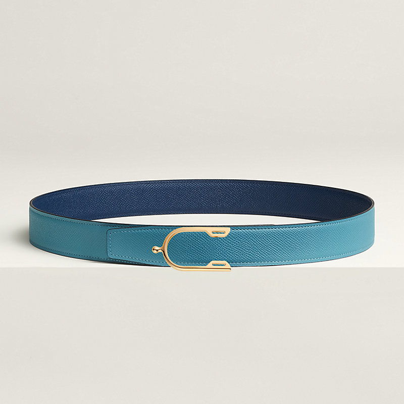 Fibbia da cintura Éperon & Pelle reversibile per cintura 32 mm