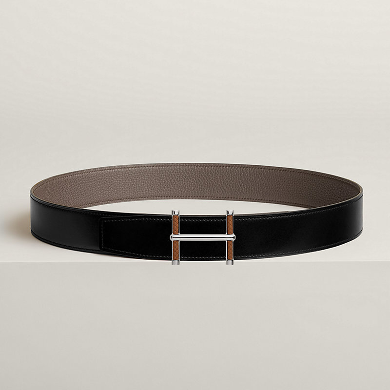 Fibbia da cintura Flibustier & Pelle reversibile per cintura 38 mm