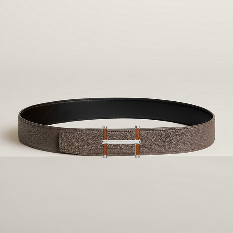 Fibbia da cintura Flibustier & Pelle reversibile per cintura 38 mm