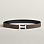 Fibbia da cintura H Martelée & Pelle reversibile per cintura 32 mm, Vista: , vista 2 su 2