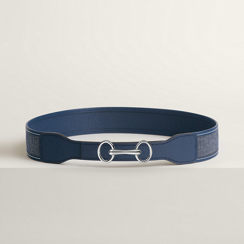 Fibbia da cintura Héritage & Pelle reversibile per cintura 24 mm