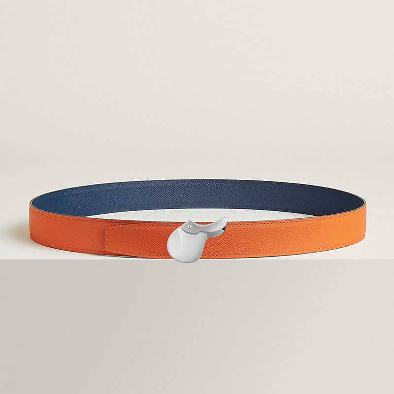 Fibbia da cintura Hippolyte & Pelle reversibile per cintura 32 mm