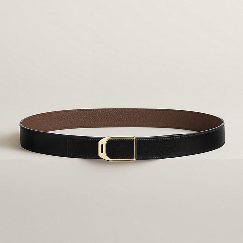 Fibbia da cintura Jockey & Pelle reversibile per cintura 32 mm