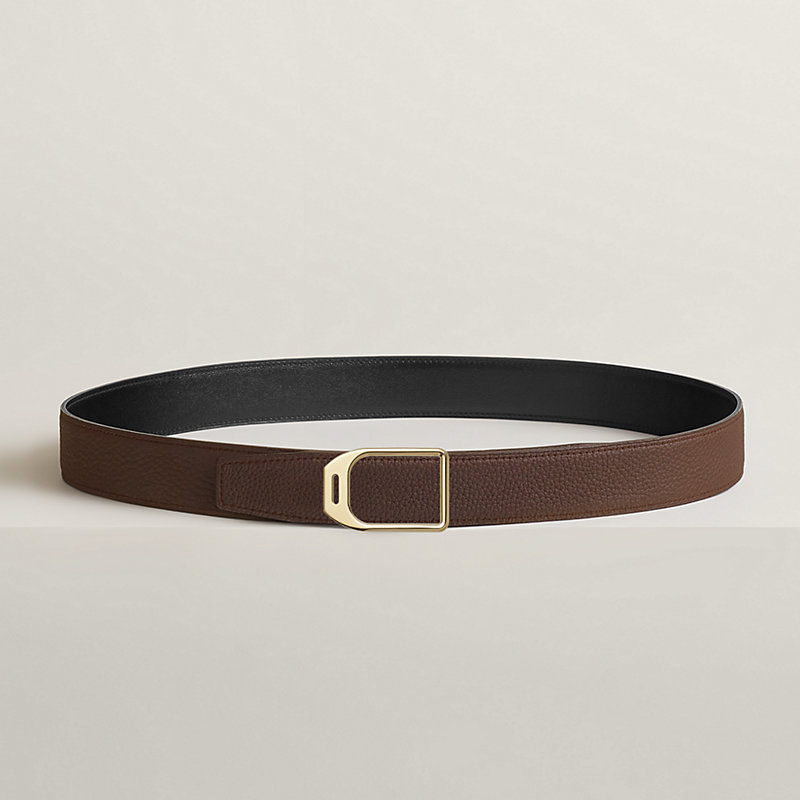 Fibbia da cintura Jockey & Pelle reversibile per cintura 32 mm