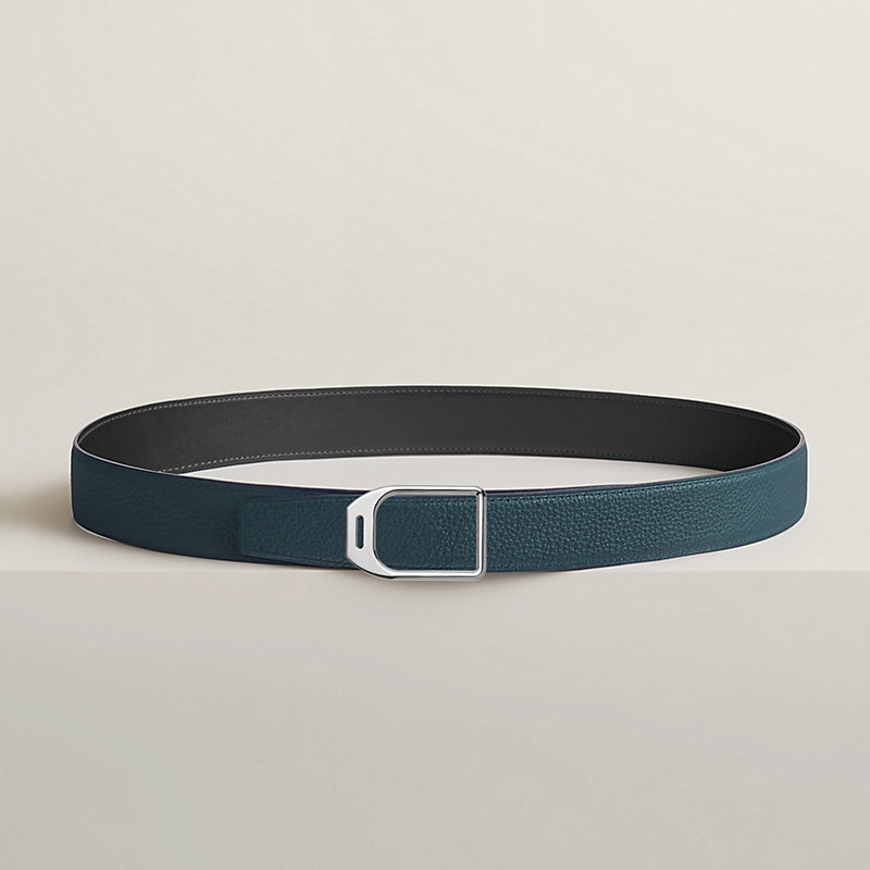 Fibbia da cintura Jockey & Pelle reversibile per cintura 32 mm
