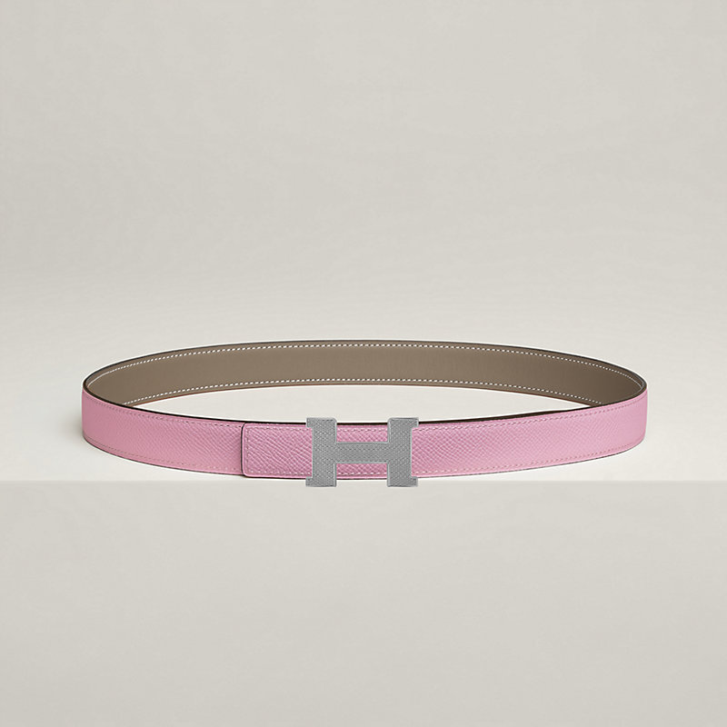 Fibbia da cintura Mini Constance Guillochée & Pelle reversibile per cintura 24 mm
