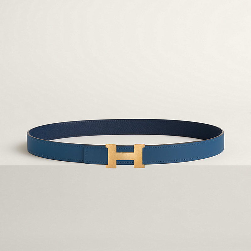 Fibbia da cintura Mini Constance Martelée & Pelle reversibile per cintura 24 mm