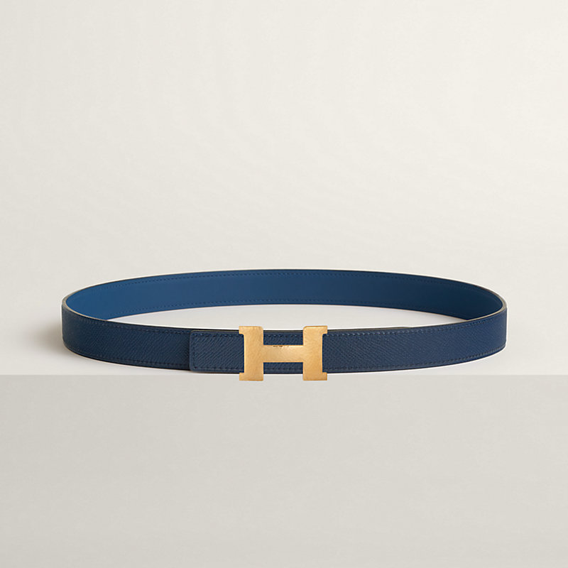 Fibbia da cintura Mini Constance Martelée & Pelle reversibile per cintura 24 mm