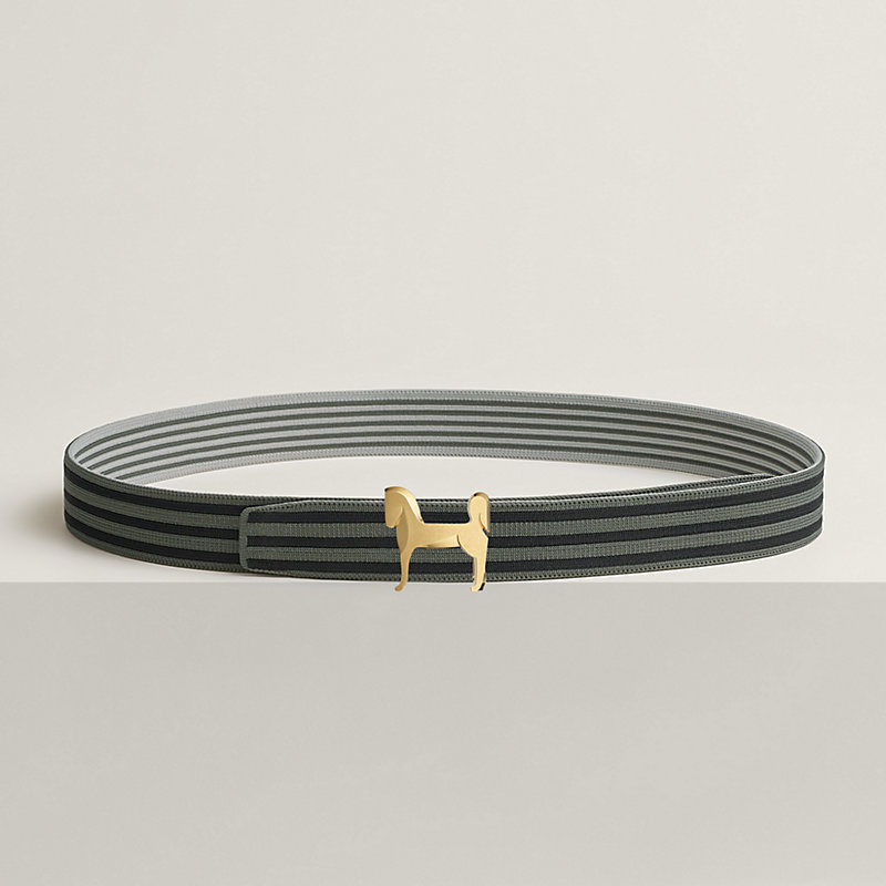 Fibbia da cintura Panache & Fascia per cintura reversibile Stripes 32 mm