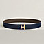 Fibbia da cintura Script & Pelle reversibile per cintura 38 mm, Vista: , vista 1 su 2