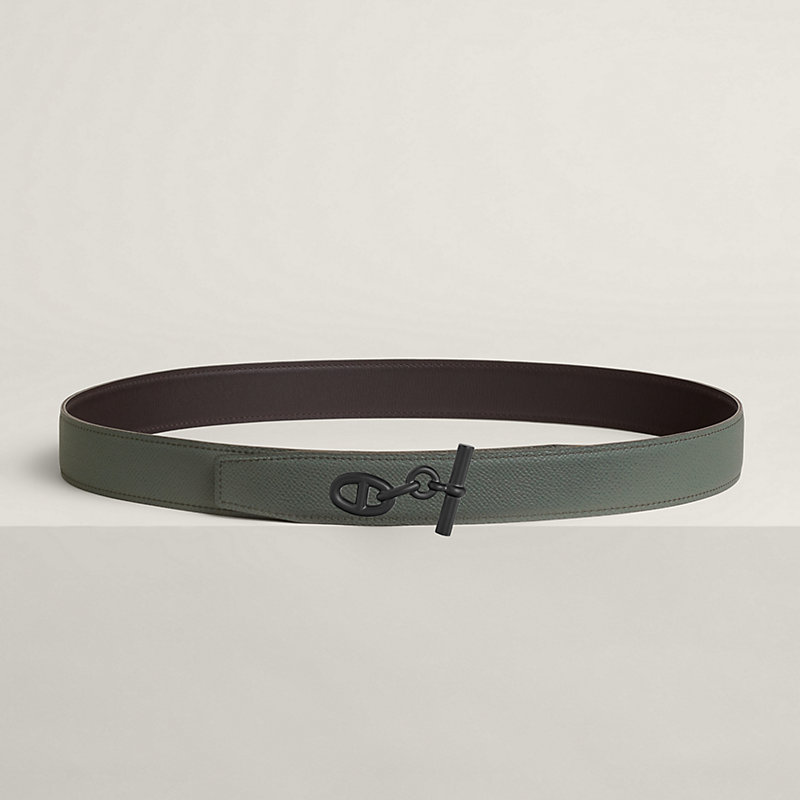 Fibbia da cintura Yachting & Pelle reversibile per cintura 32 mm