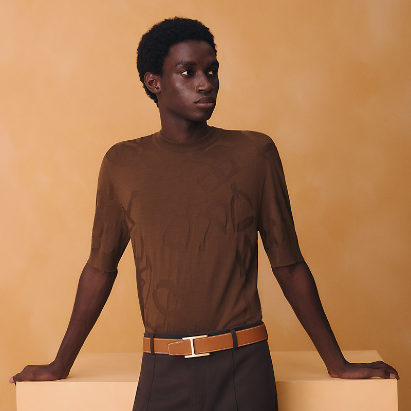 Fil d'H belt buckle & Reversible leather strap 38&nbsp;mm