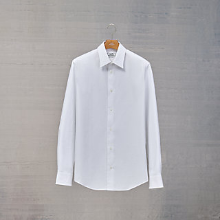 hermes nylon dress shirt white 40