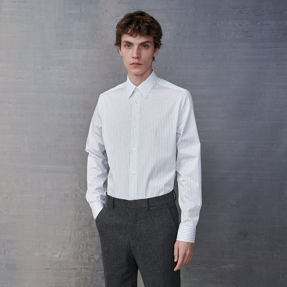 Fitted shirt with Faubourg collar | Hermès UK