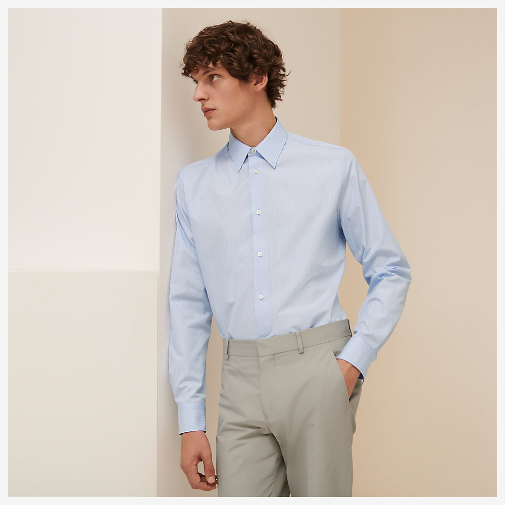 plain white fitted shirt