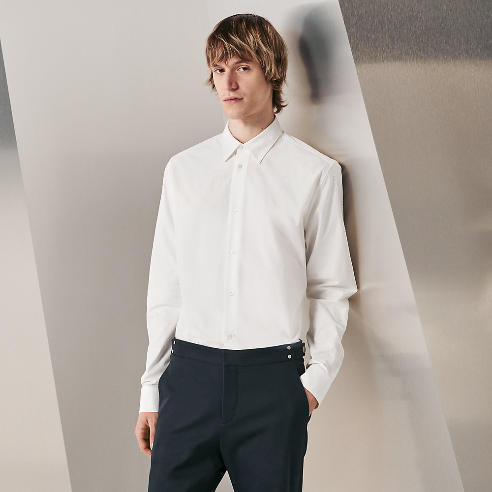 Fitted shirt with flexible collar | Hermès Canada
