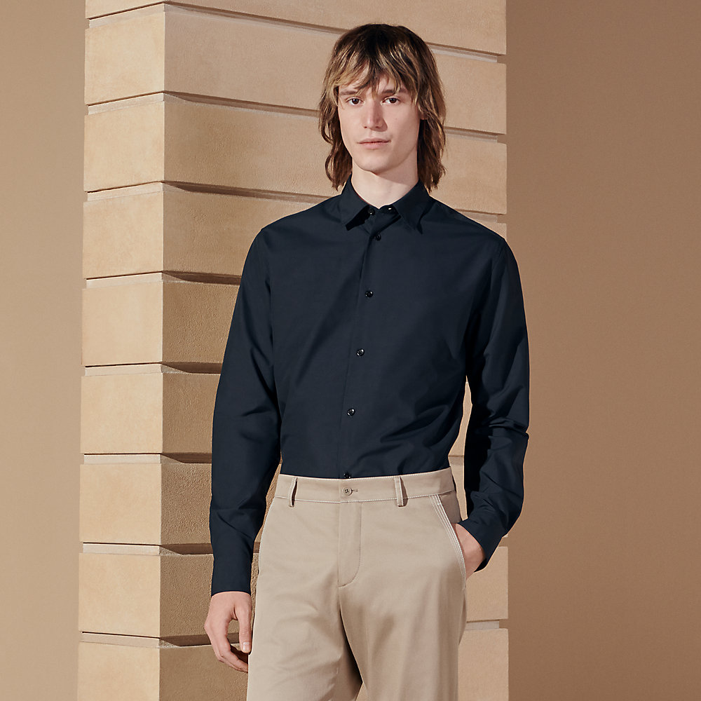 Fitted shirt with flexible collar | Hermès USA
