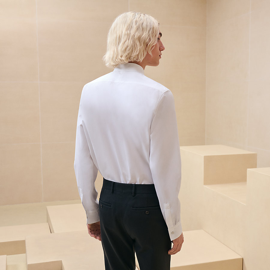 Fitted shirt with Louis collar | Hermès UK