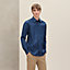 Fitted shirt with Louis collar, View: Worn, worn, view 2 of 5