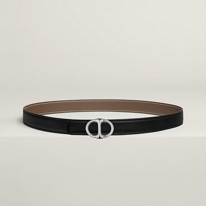 Fivela de cinto Ancre Mors & Correia de cinto reversível em couro 24&nbsp;mm