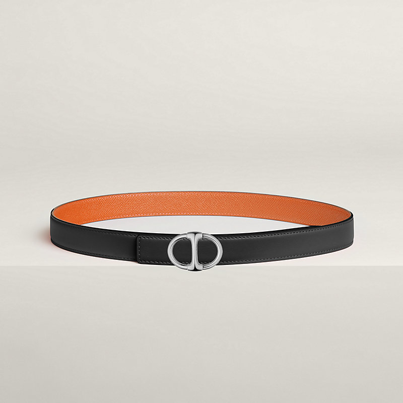 Fivela de cinto Ancre Mors & Correia de cinto reversível em couro 24&nbsp;mm