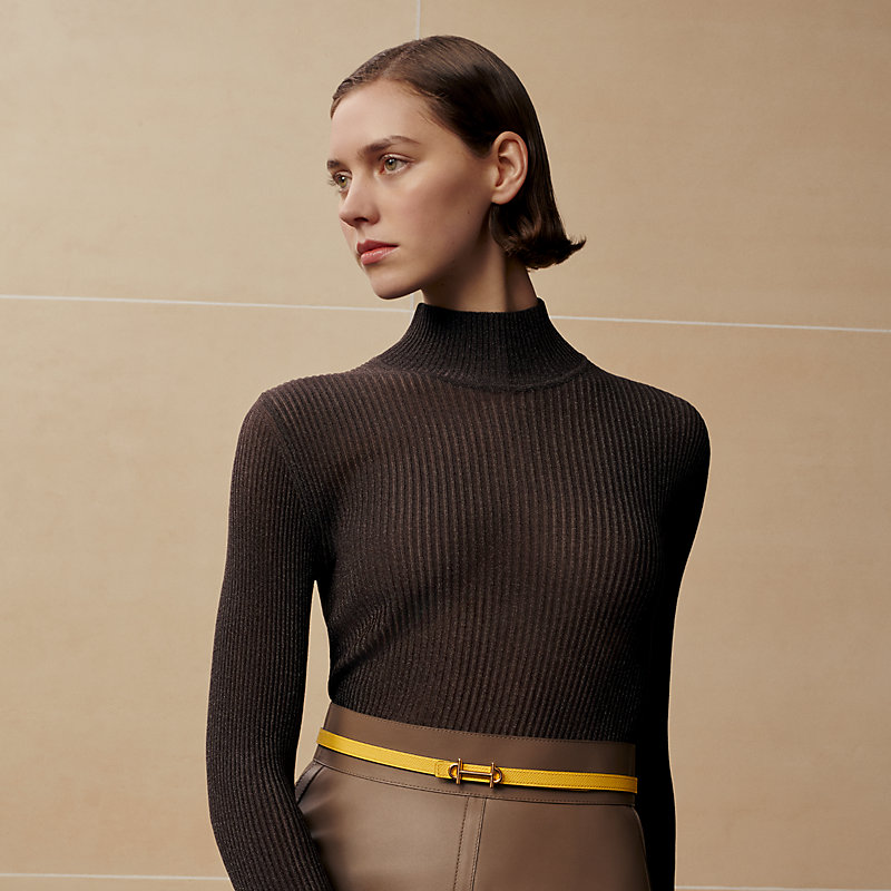 Fivela de cinto Gamma & Correia reversível em couro Hermès sur Mer