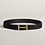 Fivela de cinto H d'Ancre & Correia para cinto reversível em couro 38&nbsp;mm, Exibir: , visualizar 2 de 3