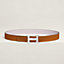 Fivela de cinto H Martelée & Correia reversível em couro 32 mm, Exibir: , visualizar 1 de 2