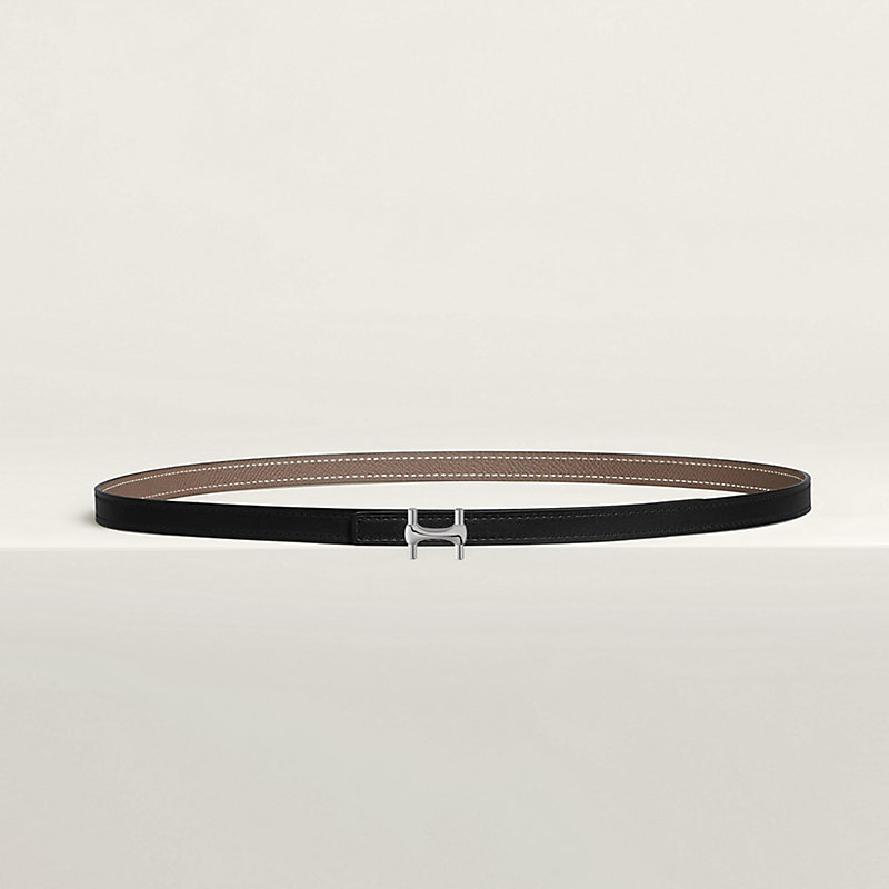 Fivela de cinto Néo Mors & Correia de cinto reversível em couro 13 mm