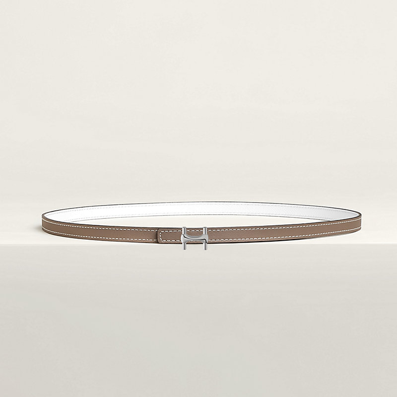 Fivela de cinto Néo Mors & Correia de cinto reversível em couro 13 mm