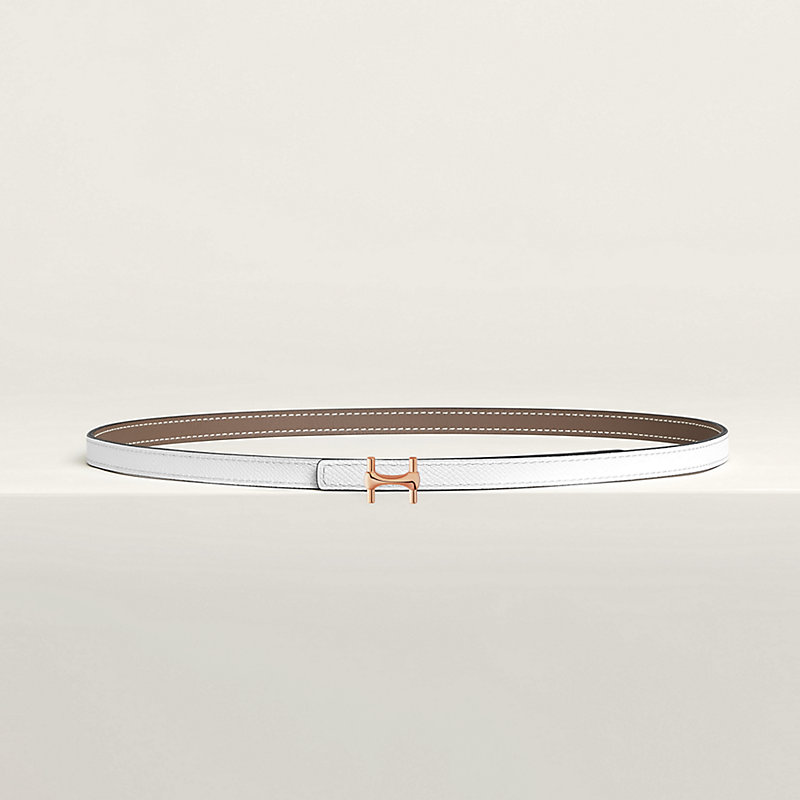 Fivela de cinto Néo Mors & Correia de cinto reversível em couro 13 mm