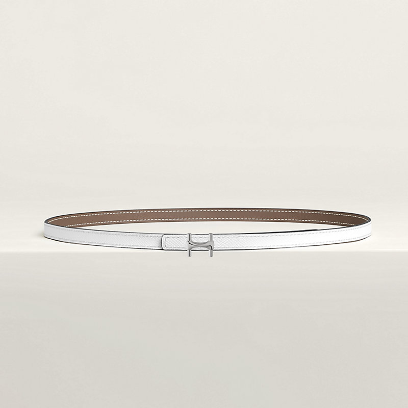 Fivela de cinto Néo Mors & Correia de cinto reversível em couro 13 mm