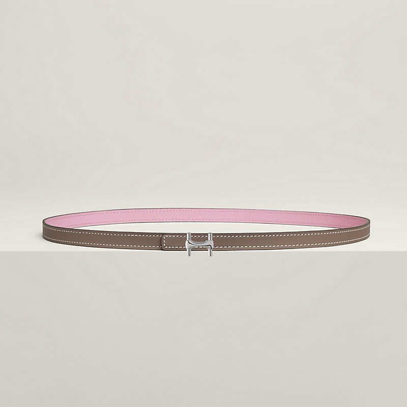 Fivela de cinto Néo Mors & Correia de cinto reversível em couro 13 mm