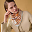 Flamingo Party Tattoo double face scarf 90, View: Worn, worn, view 1 of 6
