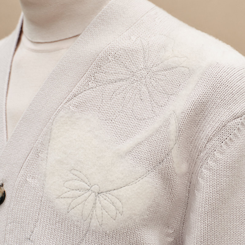 “Fleurs et flous” 가디건