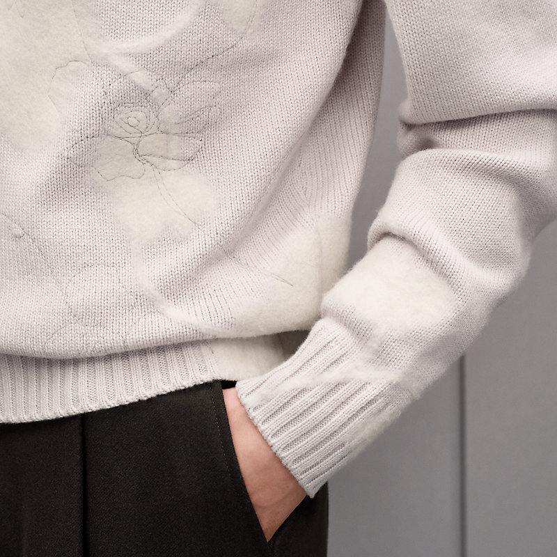 “Fleurs et flous” 터틀넥 스웨터