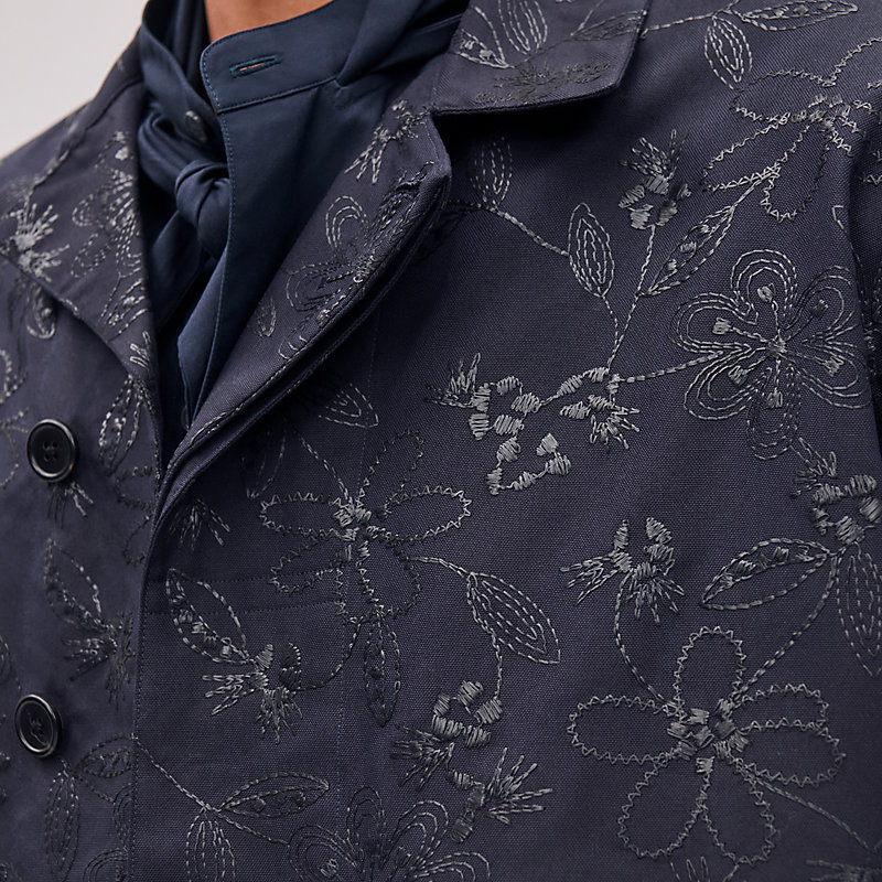 唯一無二の個性をまとう HERMES Fleurs technique 半袖シャツ Fleurs technique