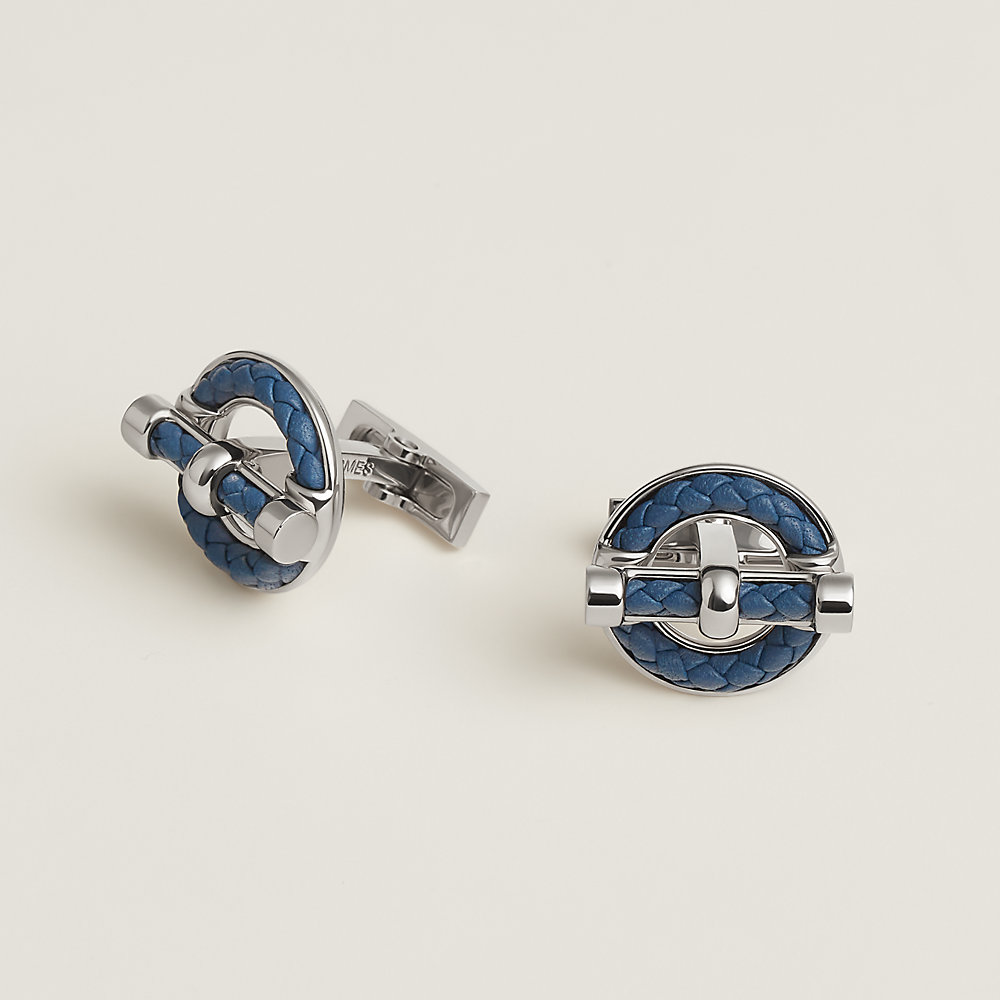 Hermès｜ Cufflinks〝GLENAN〟 flibustier-cufflinks--