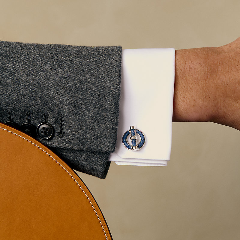 Hermès｜ Cufflinks〝GLENAN〟 flibustier-cufflinks--