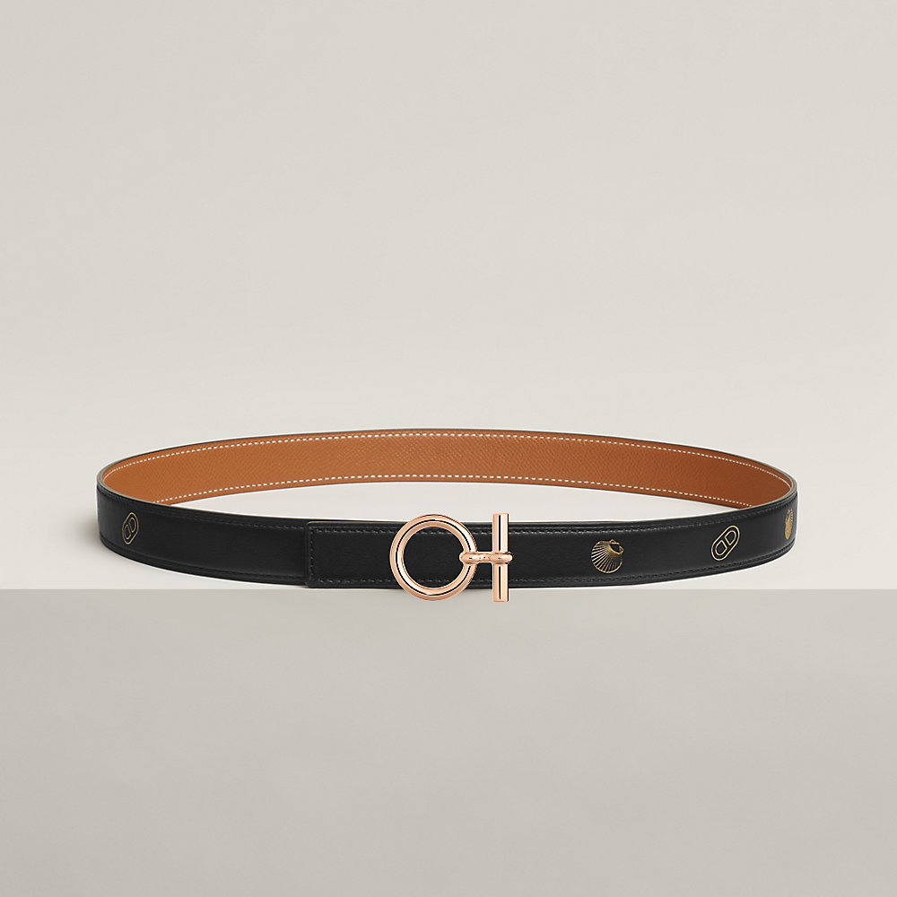Flot belt buckle & Hermès sur Mer reversible leather strap