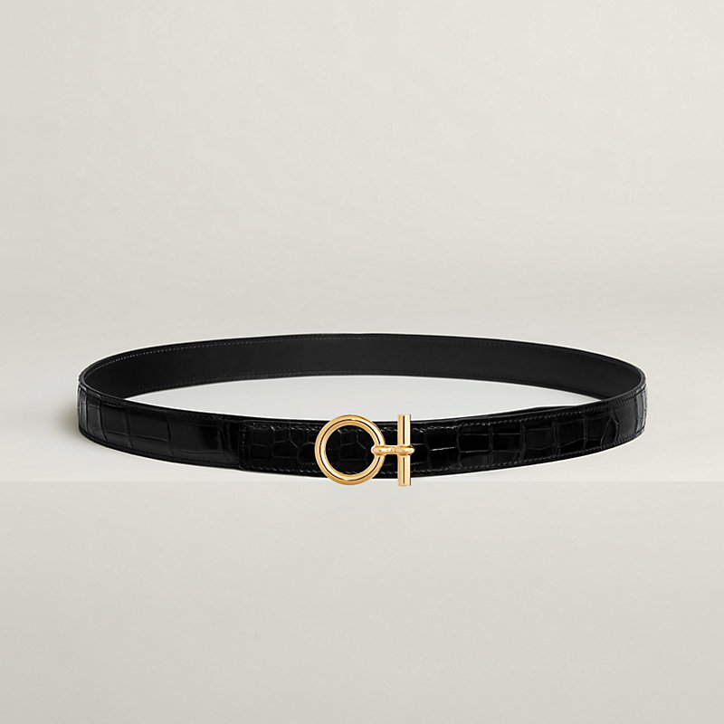 Flot belt buckle & Leather strap 24 mm