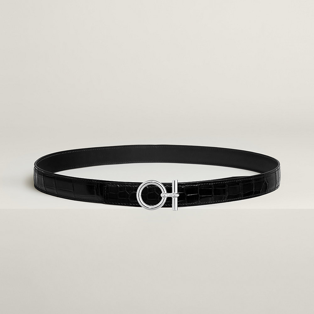 Flot belt buckle & Leather strap 24 mm | Hermès USA