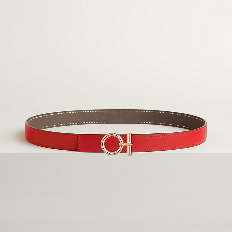 Flot belt buckle & Reversible leather strap 24 mm