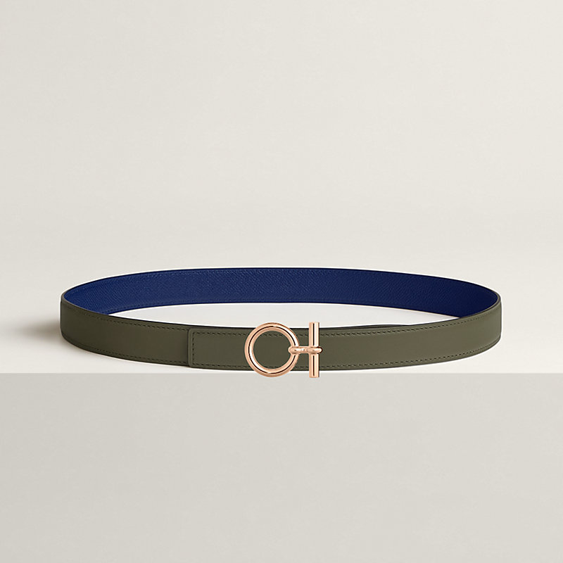 Flot belt buckle & Reversible leather strap 24 mm