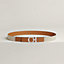 Flot belt buckle & Toile H Plume leather strap 24&nbsp;mm, View: , view 1 of 2