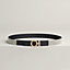 Flot belt buckle & Toile H Plume leather strap 24&nbsp;mm, View: , view 1 of 2