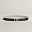 Flot belt buckle & Toile H Plume leather strap 24&nbsp;mm, View: , view 2 of 2