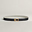 Flot Godronne belt buckle & Toile H Plume leather strap 24&nbsp;mm, View: , view 2 of 3