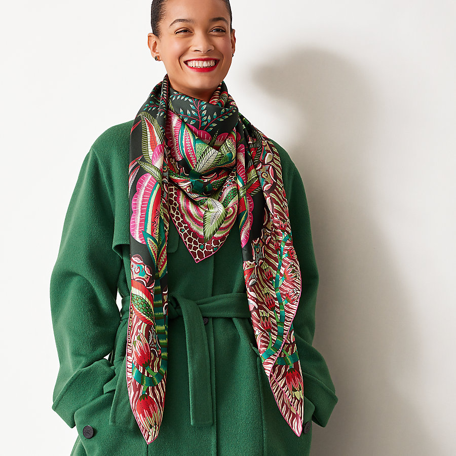 Flowers of South Africa scarf 140 | Hermès Finland